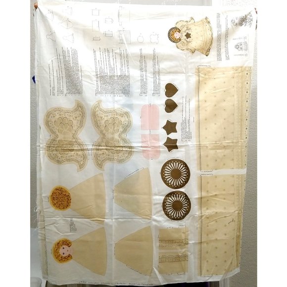 Vintage Other - Vintage DIY Christmas Angel Fabric Pattern 90s Cut And Sew Tree Topper Holidays